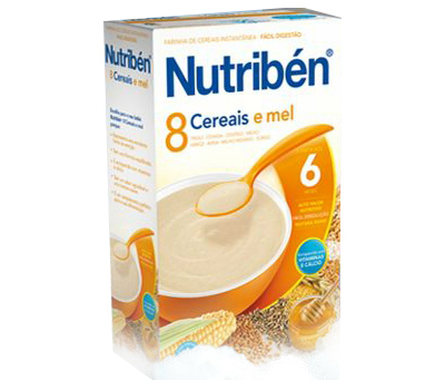 Nutribén 8 Cereais e Mel Não Láctea 300 gramas