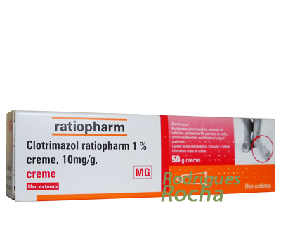 Clotrimazol Ratiopharm 1% 50 gramas