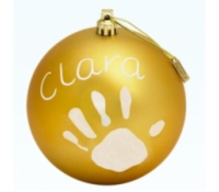 Baby Art Christmas Ball - Dourado